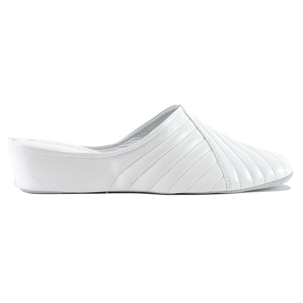 Le Septembre 17 white Leather v cut Slippers / size 11 men’s Amazon.com: YMGSCC Genuine Leather White Men main image 2